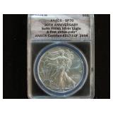 2016 W GRADED SP70 1 OZ .999 SILVER EAGLE