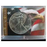 1986 1 OZ .999 SILVER EAGLE (KEY DATE) GEM BU