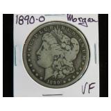 1890 O MORGAN SILVER DOLLAR 90% VF