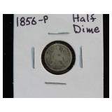 1856 P HALF DIME