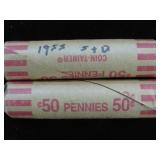 2 ROLLS OF WHEAT PENNIES