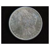 1890 P MORGAN SILVER DOLLAR 90% UNC TONED