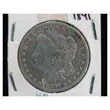 1891 P MORGAN SILVER DOLLAR 90% VF