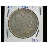 1921 P MORGAN SILVER DOLLAR 90% AU