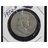 1952 P FRANKLIN HALF DOLLAR 90% VF