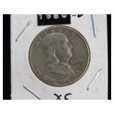 1960 D FRANKLIN HALF DOLLAR 90% XF