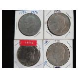 (4) IKE DOLLAR VARIOUS DATES & MM