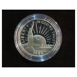 1986 S STATUE OF LIBERTY HALF DOLLAR GM PROOF