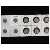 (10) 1929 BUFFALO NICKELS