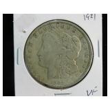 1921 P MORGAN SILVER DOLLAR 90% VF