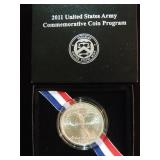 2011 US ARMY SILVER DOLLAR 90% GEM BU NIB