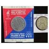 1962 SILVER PESO & 1996 OLYMPIC PROMO MEDAL