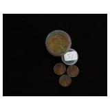 1951 (1) TUBE WHEAT PENNIES