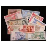 (11) PIECES FORIGEN CURRENCY