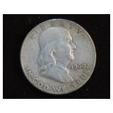 1960 D FRANKLIN HALF DOLLAR 90% VF