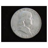 1961 D FRANKLIN HALF DOLLAR 90% XF