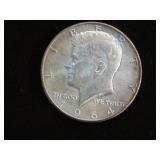 1964 P KENNEDY HALF DOLLAR 90% UNC