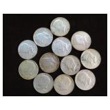 (12) KENNEDY HALF DOLLAR 40% VARIOUS DATES & MM