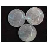 (3) 1971 D IKE DOLLARS