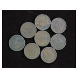 (8) INDIAN HEAD PENNIES VARIOUS DATES