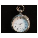 WALTHAM 90% COIN SILVER POCKET WATCH CIRCA 1800