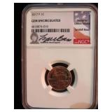 2017 P GRADED GEM UNC LINCOLN CENT IN SLAB