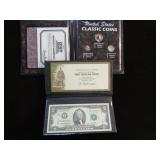 (2) CURRENCY & COINS