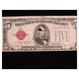 1928 $5 RED SEAL NOTE