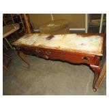CHERRY 2 DRAWER SOFA TABLE - GOOD PAINTER