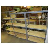 (3X) METAL STORAGE SHELVES