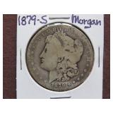 1879 S MORGAN SILVER DOLLAR 90%