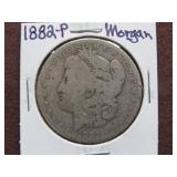 1882 P MORGAN SILVER DOLLAR 90%