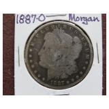 1887 O MORGAN SILVER DOLLAR 90%
