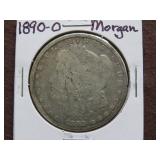 1890 O MORGAN SILVER DOLLAR 90%