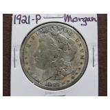 1921 P MORGAN SILVER DOLLAR 90%