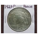 1923 P PEACE SILVER DOLLAR 90%