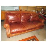 BASSETT LEATHER SOFA