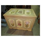 PAINTED LIFT TOP TRUNK