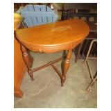 SOLID WOOD HALF MOON TABLE