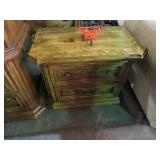 2 DRAWER NIGHT STAND SOLID WOOD