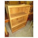 WOOD ADJUSTABLE SHELF BOOKCASE