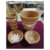 BOX OF 4 PCS POTTERY SET