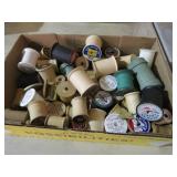 BOX LOT OF SEWING THREAD