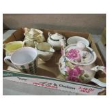 COLLECTION OF TEAPOTS/SUGARS & CREAMERS