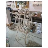 WROUGHT IRON DECORATIVE BIRD CAGE