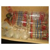 BOX FULL PEPSI GLASSES & SHOT GLASSES
