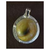 LADIES STAMPED 925 SHIVA EYE PENDANT