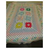 TWIN SIZE AFGAN & QUILT