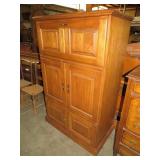 OAK 5 DOOR STORAGE CABINET