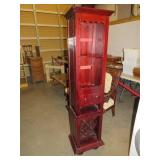 CHERRY 2 DRAWER WINE RACK CABINET